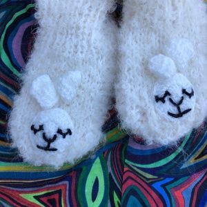 ARIANABOHLING infant alpaca slippers NWT (lamb) Sm